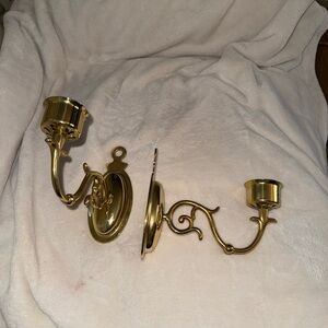 Vintage Baldwin 7441 Williamsburg Brass Candle Sconces